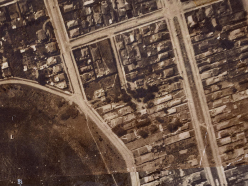 Ida Street from the air, 1925-1929