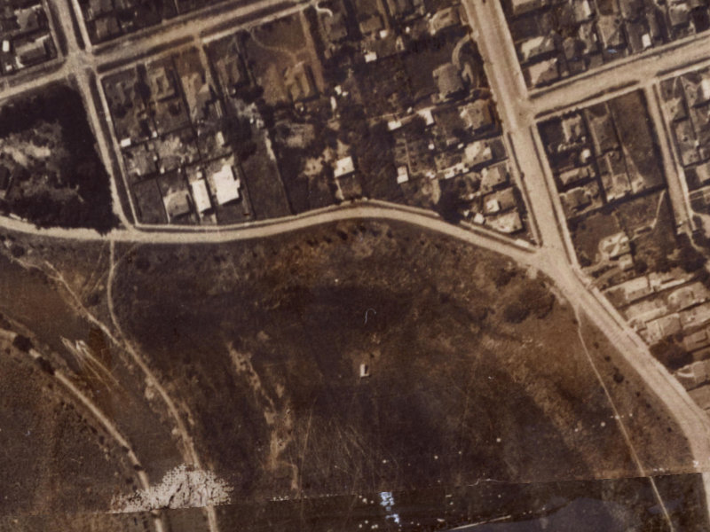 83 Owles Terrace from the air, 1925-1929