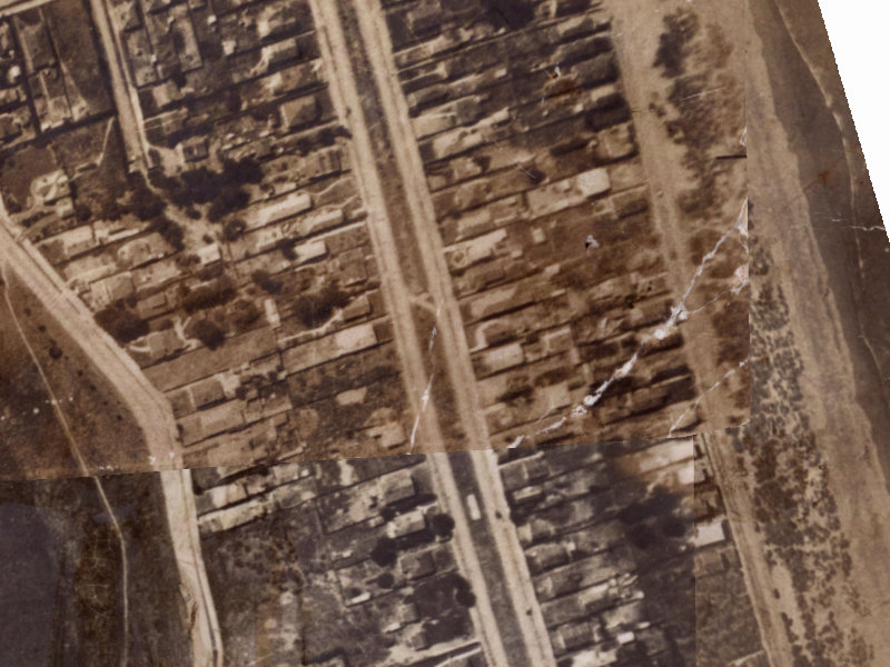 83-93 Oram Avenue from the air, 1925-1929