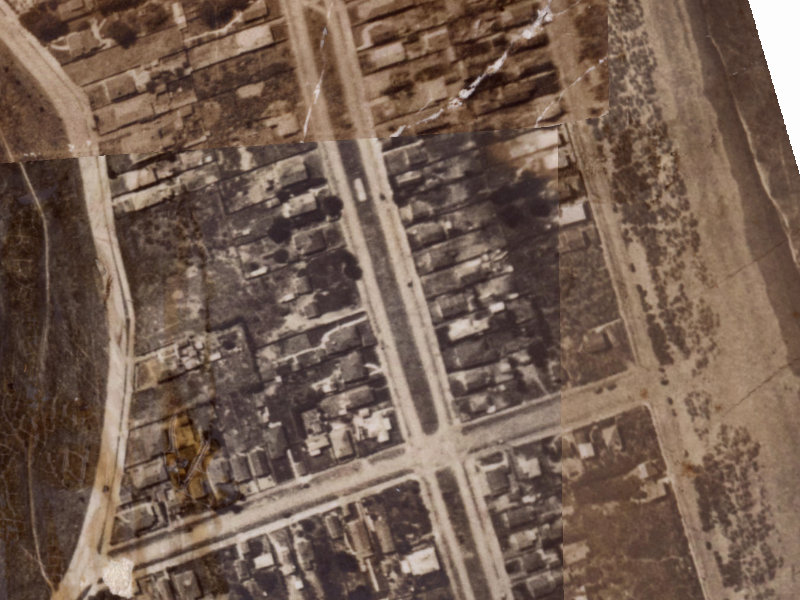 111-117 Oram Avenue from the air, 1925-1929