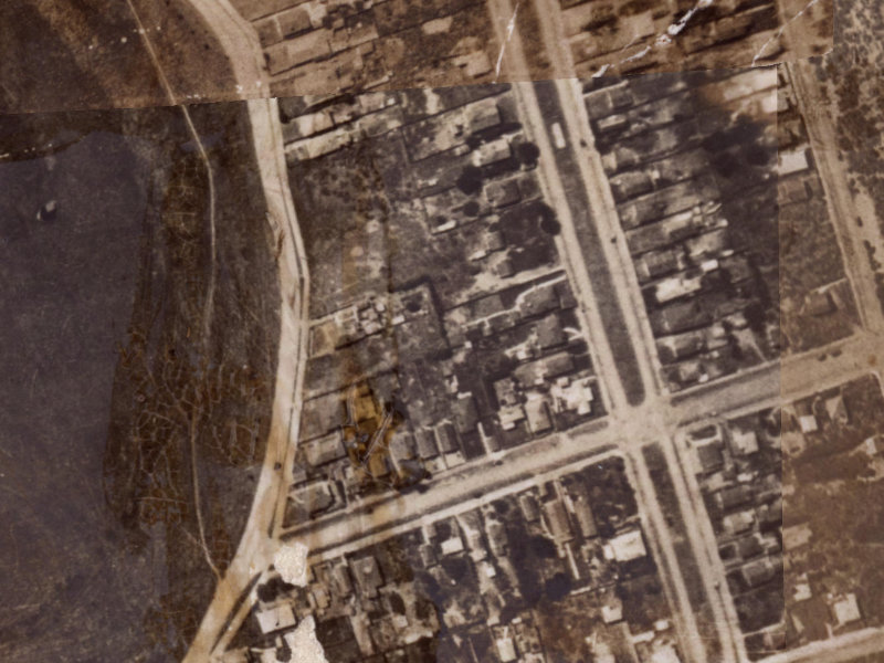 105A Union Street from the air, 1925-1929