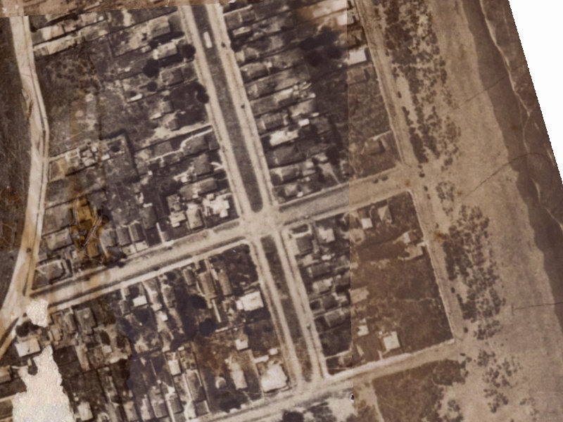 1–11 Rodney Street from the air, 1925-1929