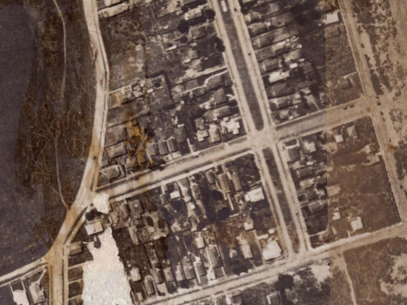 28 Rodney Street from the air, 1925-1929