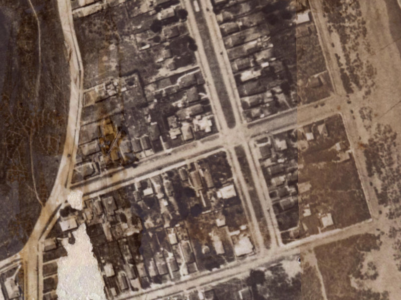 Rodney Street from the air, 1925-1929