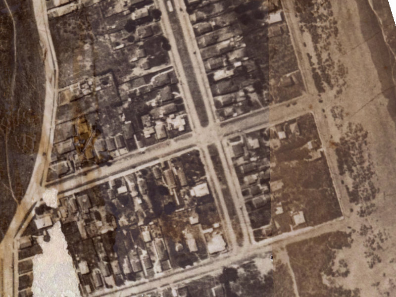 130 Oram Avenue from the air, 1925-1929
