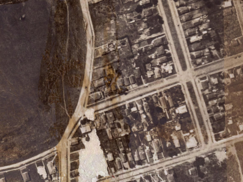 38 Rodney Street from the air, 1925-1929