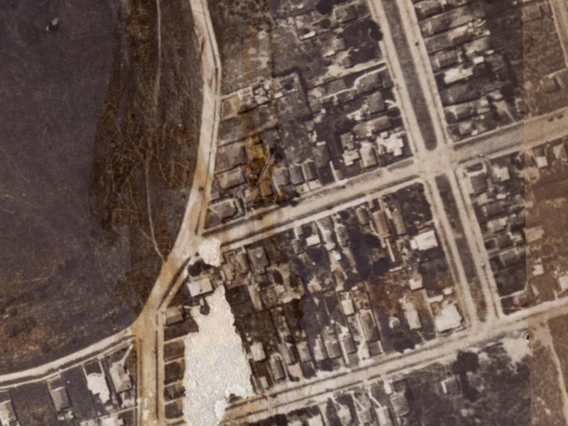 38A Rodney Street from the air, 1925-1929