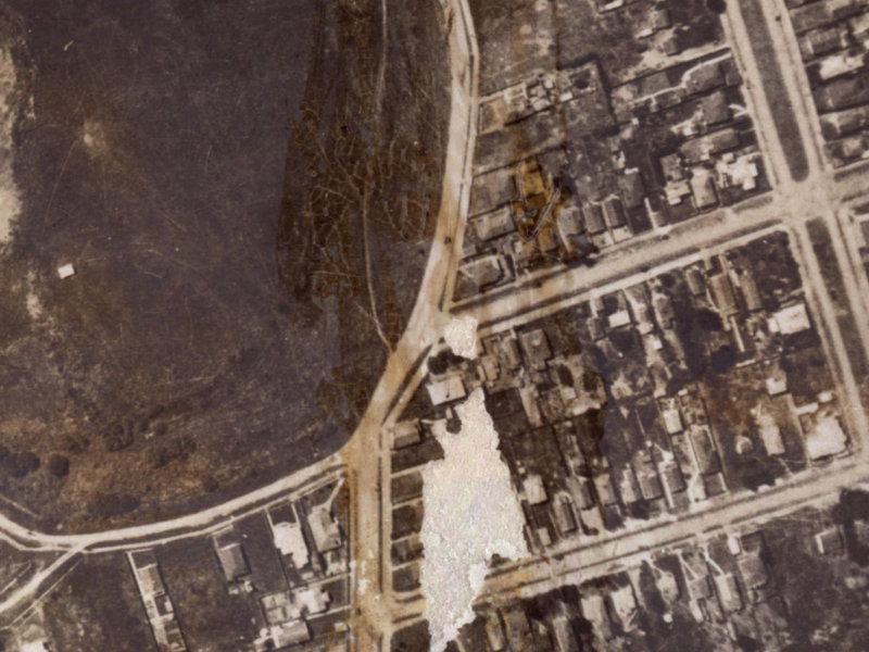 47E Rodney Street from the air, 1925-1929