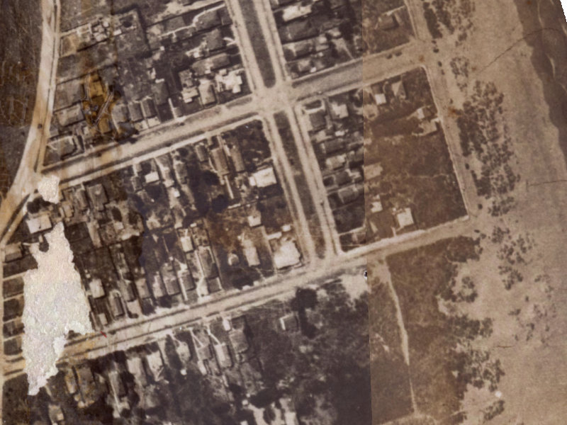 140 Oram Avenue from the air, 1925-1929