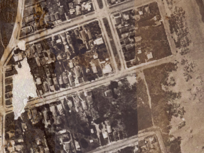 28 Shackleton Street from the air, 1925-1929