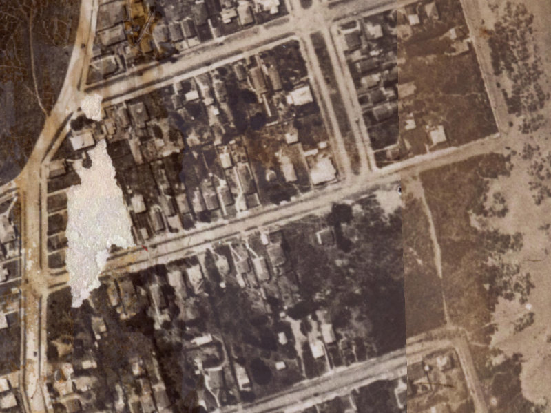 Shackleton Street from the air, 1925-1929
