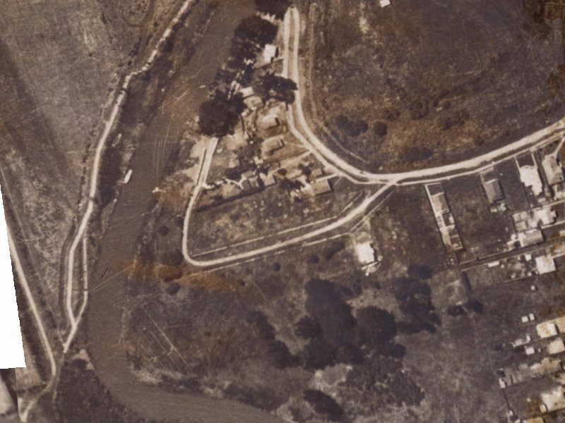 Evans Avenue from the air, 1925-1929