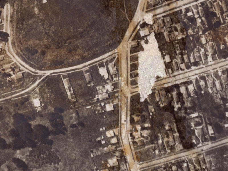 128 Union Street from the air, 1925-1929