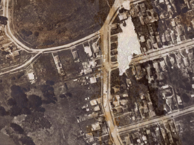 134 Union Street from the air, 1925-1929