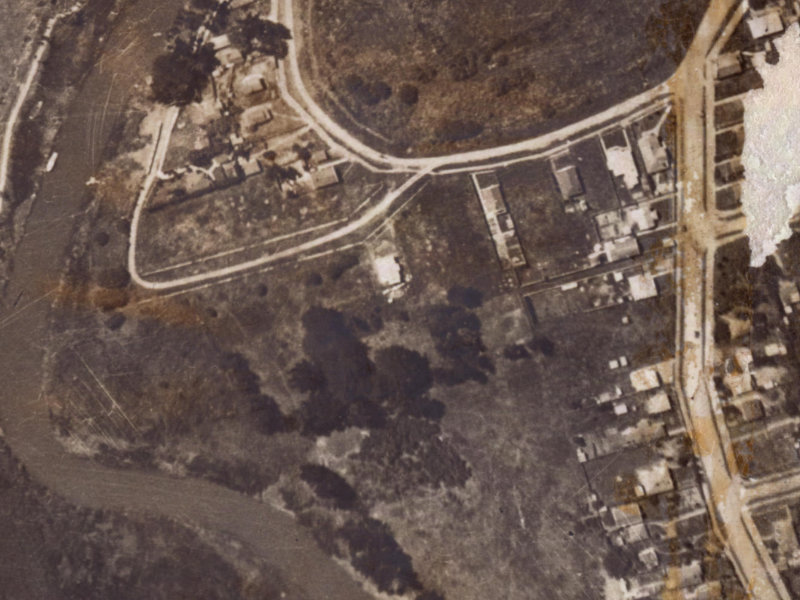 9 Evans Avenue from the air, 1925-1929