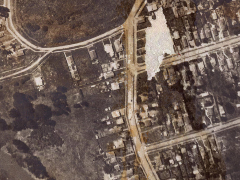 136 Union Street from the air, 1925-1929