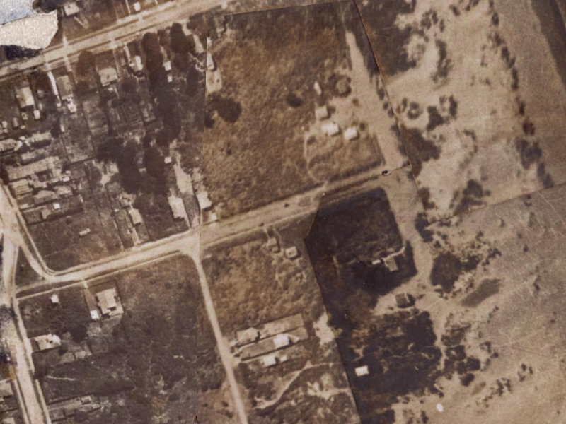 13 Jervois Street from the air, 1925-1929