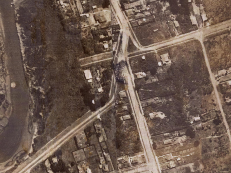 1–39 Kibblewhite Street from the air, 1925-1929