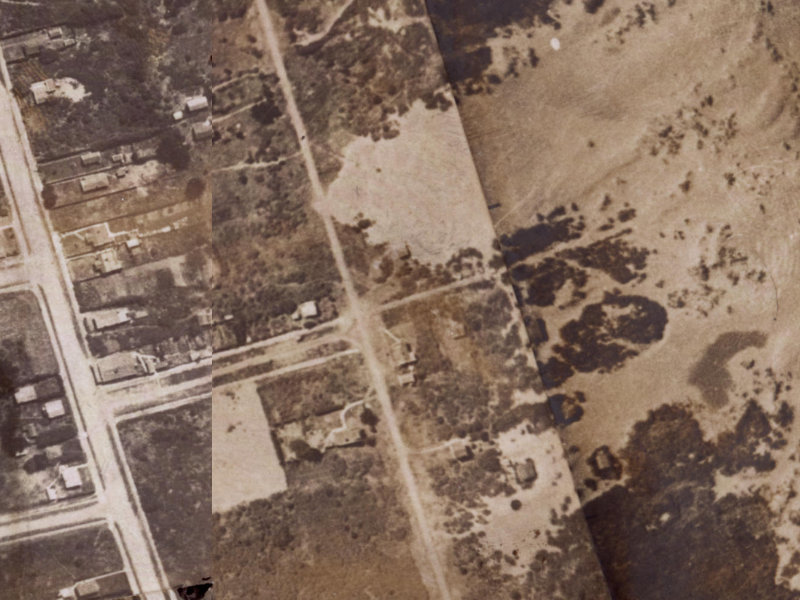 Bellamy Avenue from the air, 1925-1929