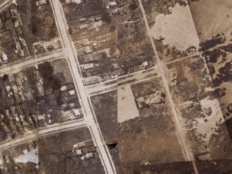 41A Bellamy Avenue from the air, 1925-1929
