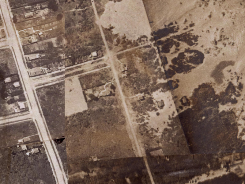 66 Pine Avenue from the air, 1925-1929