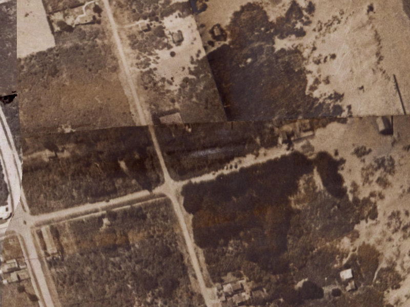 16E Bridge Street from the air, 1925-1929