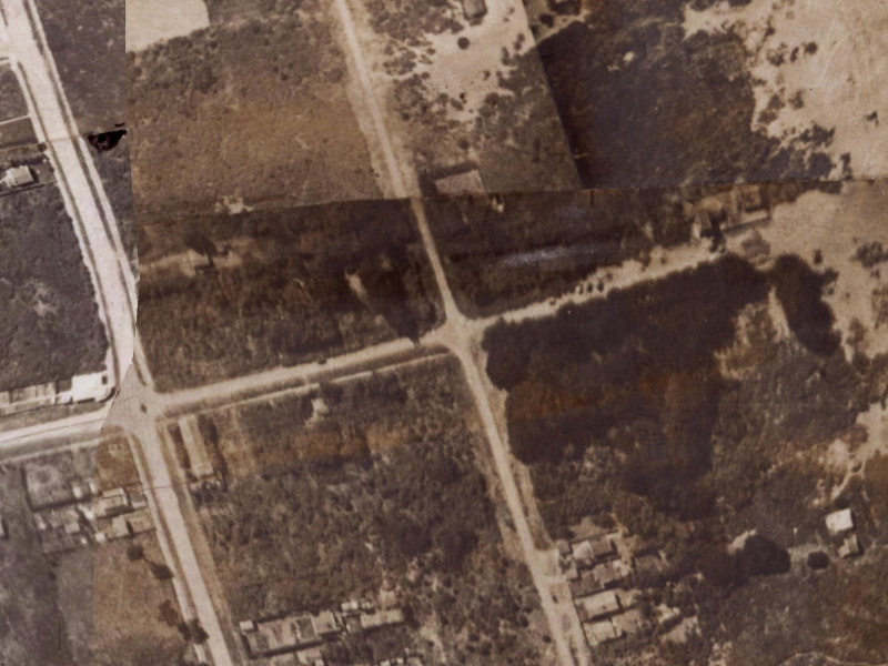 102 Pine Avenue from the air, 1925-1929