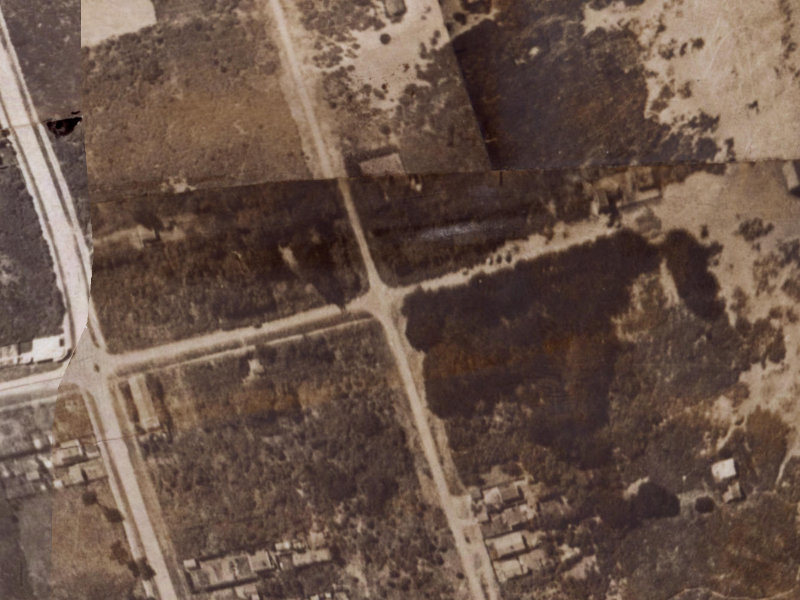 107 Pine Avenue from the air, 1925-1929