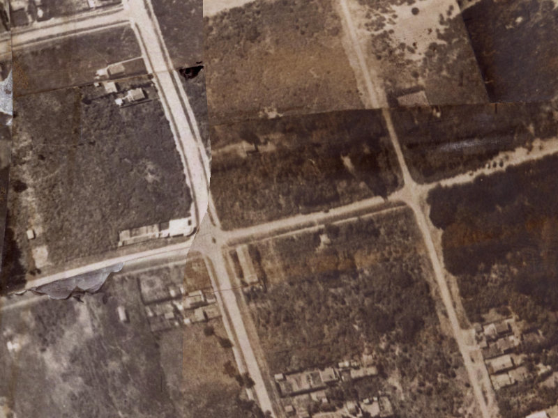 40E Bridge Street from the air, 1925-1929