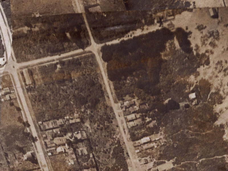 113 Pine Avenue from the air, 1925-1929