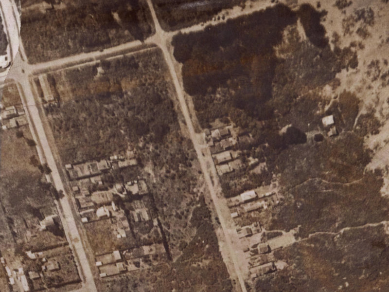 121 Pine Avenue from the air, 1925-1929