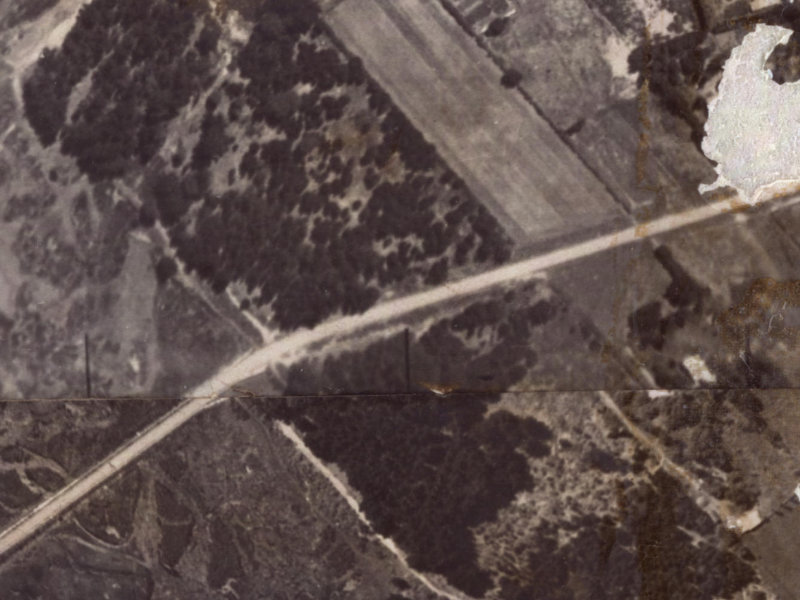 124–156 Bridge Street from the air, 1925-1929
