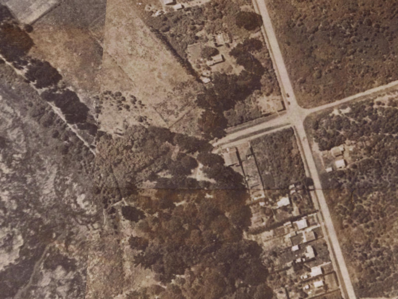 72 Beatty Street from the air, 1925-1929