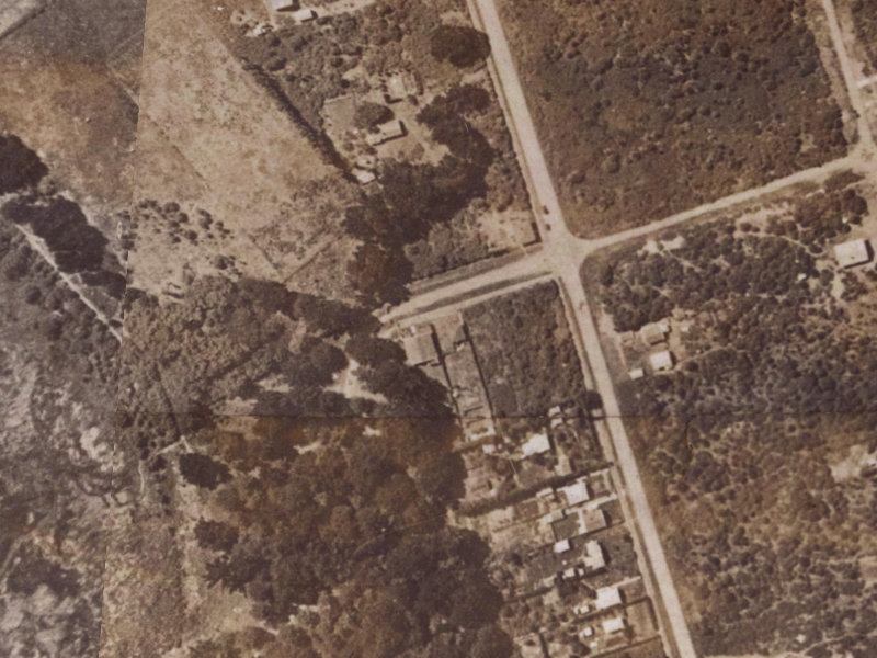 69 Beatty Street from the air, 1925-1929