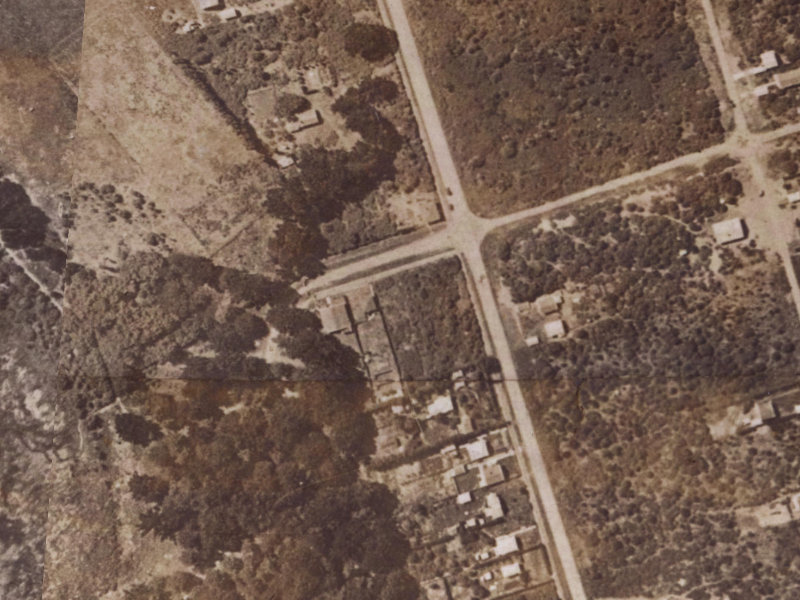 67 Beatty Street from the air, 1925-1929