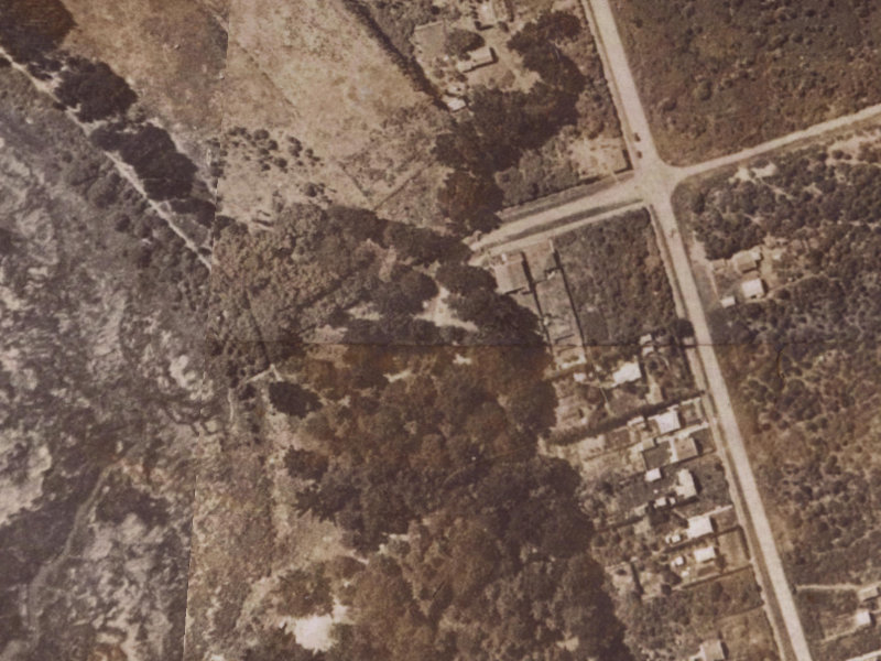 55–71 Beatty Street from the air, 1925-1929