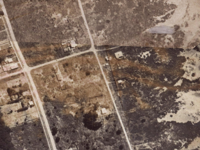 312 Pine Avenue from the air, 1925-1929