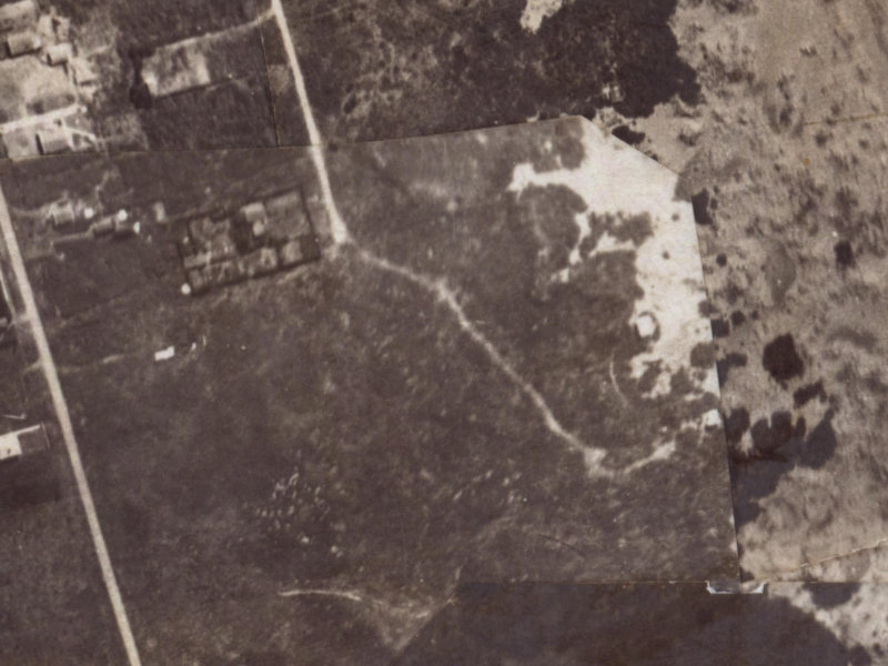 397-399 Pine Avenue from the air, 1925-1929
