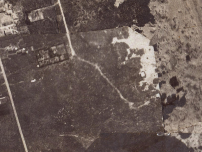 399-401 Pine Avenue from the air, 1925-1929