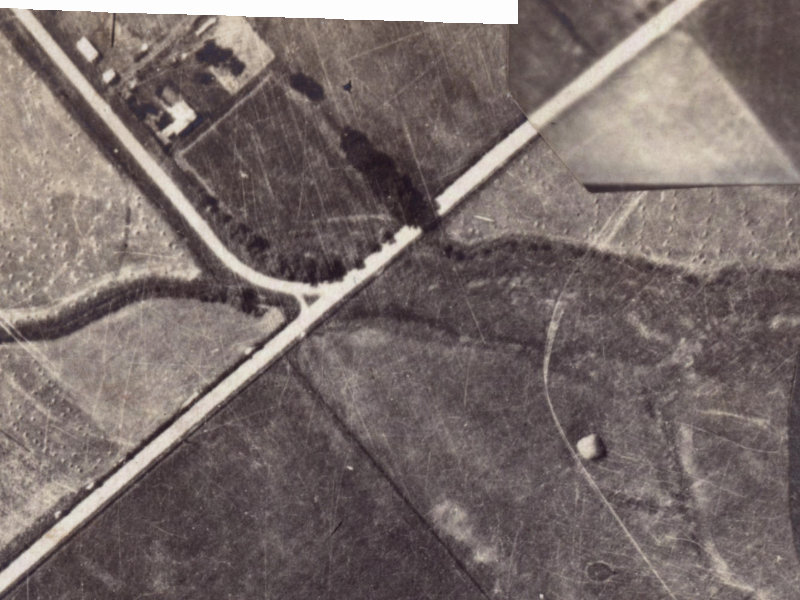 117–125 Wigram Road from the air, 1925-1929