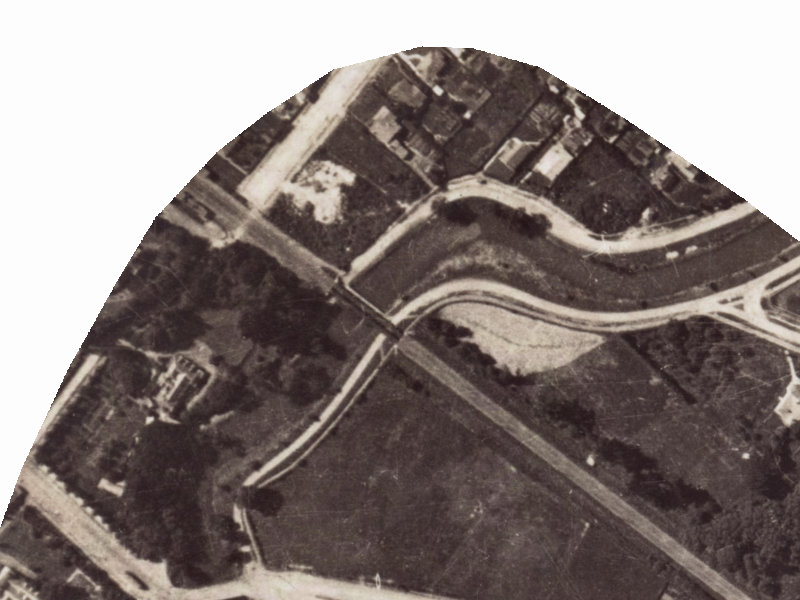 143 Clarendon Terrace from the air, 1925-1929