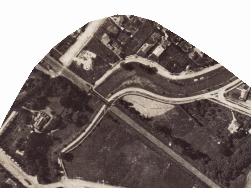 147 Clarendon Terrace from the air, 1925-1929