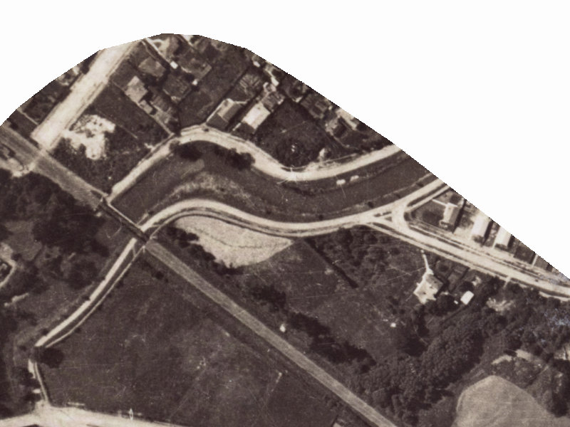 131 Clarendon Terrace from the air, 1925-1929