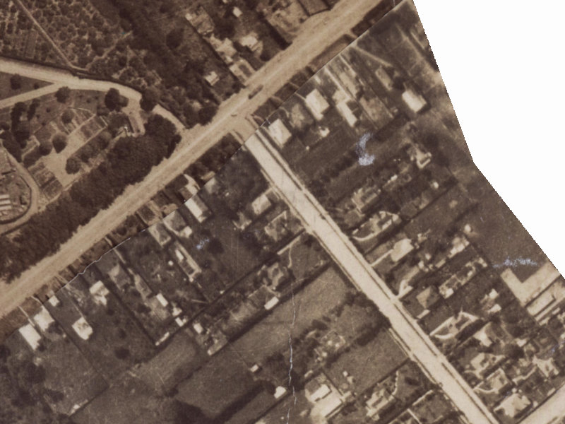 115 Domain Terrace from the air, 1925-1929