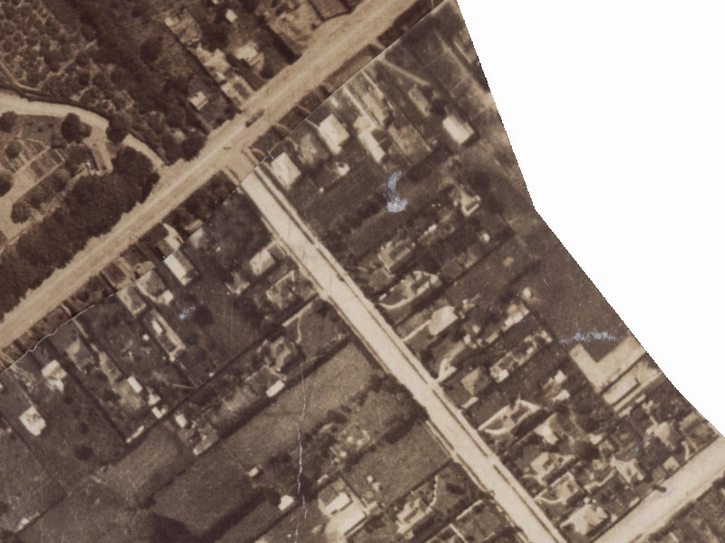 112 Domain Terrace from the air, 1925-1929