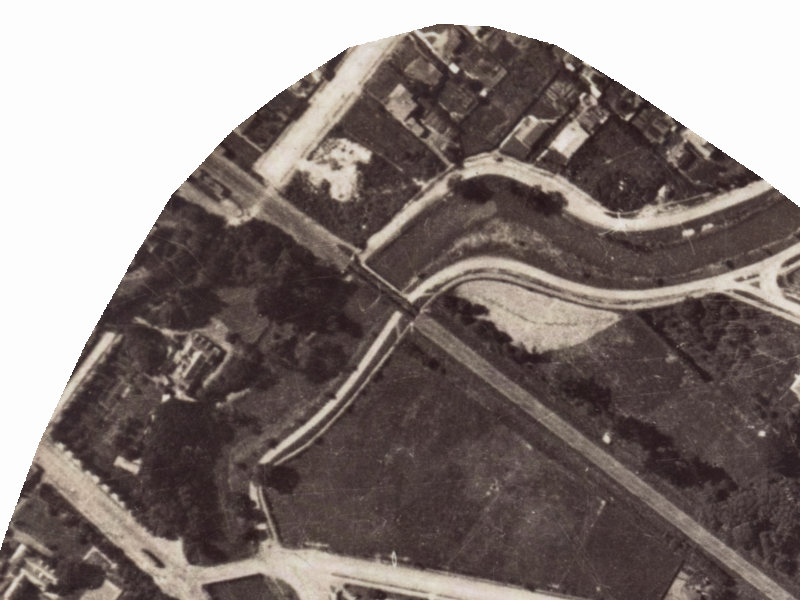 145 Clarendon Terrace from the air, 1925-1929