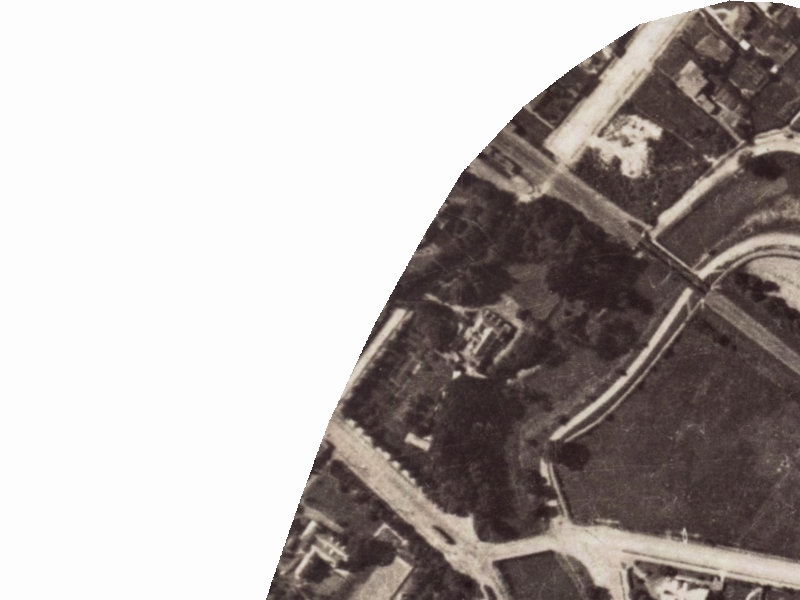 67-69 Vincent Place from the air, 1925-1929
