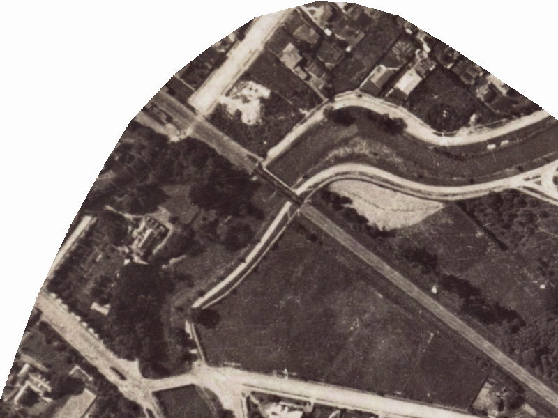 147 Clarendon Terrace from the air, 1925-1929