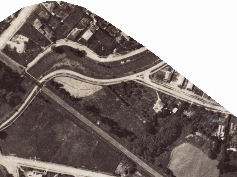 123 Clarendon Terrace from the air, 1925-1929