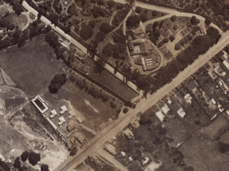 9 Annex Road from the air, 1925-1929